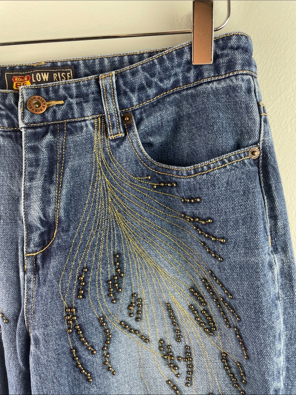 Route 66 Low Rise Embellished Jeans Size 10